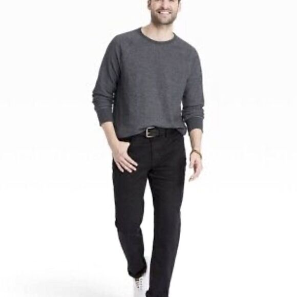 NWT Goodfellow & Co Long Sleeve Textured Crew Neck Gray XL Standard Fit - Picture 1 of 9